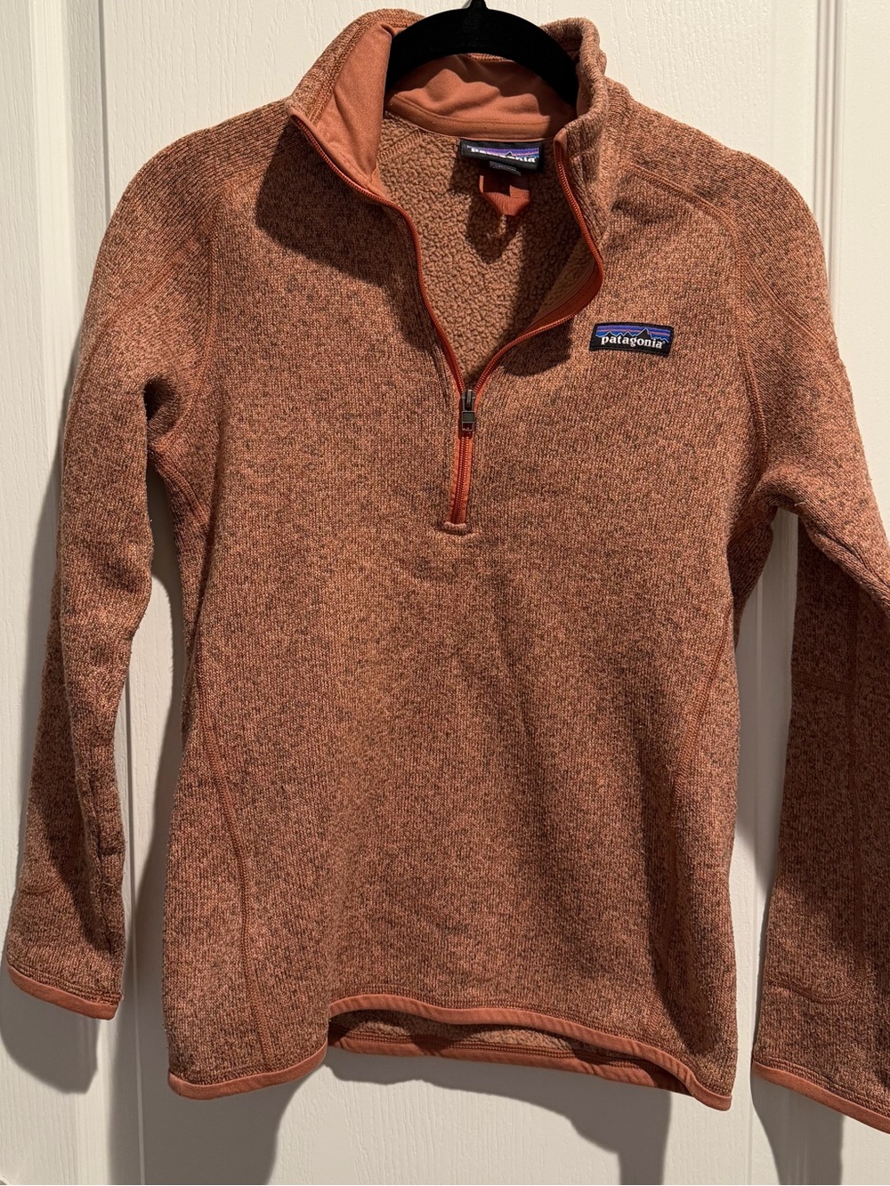 Patagonia Men’s Half-Zip Fleece Sweater - Rusty Orange